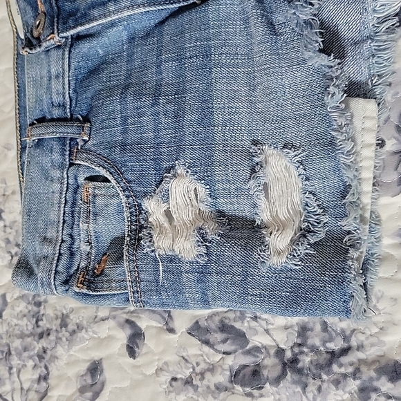 Abercrombie Kids Jean Shorts Distressed So Cute - Picture 3 of 11